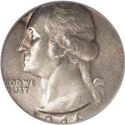 1946-S 25C Washington Quarter--Struck on a Silver Dime 1946-S[25C] Washington Quarter--Struck on a S