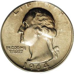 1964 25C Washington Quarter--Struck on a Five Cents Pl 1964[25C] Washington Quarter--Struck on a Fiv