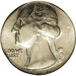 1965 25C Washington Quarter--Struck on Clad Dime Planc 1965[25C] Washington Quarter--Struck on Clad 