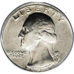 1974 25C Washington Quarter--Struck on a Five Cents Pl 1974[25C] Washington Quarter--Struck on a Fiv