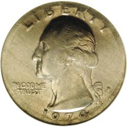 1974-D 25C Washington Quarter Struck on a Liberia 25 C 1974-D[25C] Washington Quarter--Struck on a L
