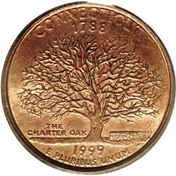 1999-P 25C Connecticut Statehood Quarter--Statehood Cl 1999-P[25C] Connecticut Statehood Quarter--St