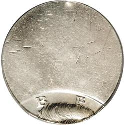 No Date 50C Kennedy Half Dollar--80% Off Center on a T Undated[50C] Kennedy Half Dollar--80% Off Cen