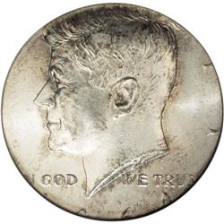 1964 50C Kennedy Half Dollar--Struck on a Quarter Doll 1964[50C] Kennedy Half Dollar--Struck on a Qu