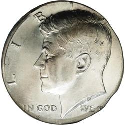 1964-D 50C Kennedy Half Dollar--Struck on a Quarter Pl 1964-D[50C] Kennedy Half Dollar--Struck on a 