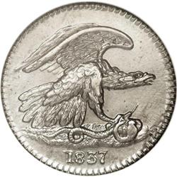 1837 1C Feuchtwanger Cent MS66 NGC. Dies 6-I. A stunni 1837[1C] Feuchtwanger Cent MS66 NGC.