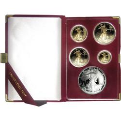 1995-W 10th Anniversary Set of Proof Silver and Gold Ea 1995-W 10th Anniversary Set of Proof Silver 