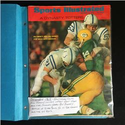 VINTAGE 1968 SPORTS ILLUSTRATED (COLTS vs PACKERS COVER)