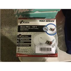 Kiddie Pro Series Direct Wire - 120 V Smoke Alarm w/ Front Loading Battery Backup
