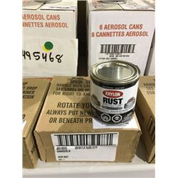 Case of Krylon Rust Protector Flat Black Flat Enamel (4 x 236mL)