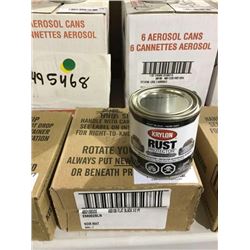 Case of Krylon Rust Protector Flat Black Flat Enamel (4 x 236mL)