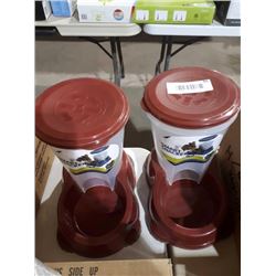 SmartSnackerPet Feeder - Red - Lot of 2