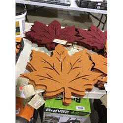 Maple Leaf Reversible Placemat - (18" x 18") Lot of 10