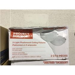 Project Source 2-Light Flushmount Ceiling Fixtures