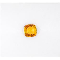 0.61 ct yellow tourmaline princess cut