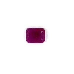 2.13 ct natural ruby emerald cut