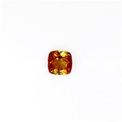 0.74 ct yellow tourmaline princess cut