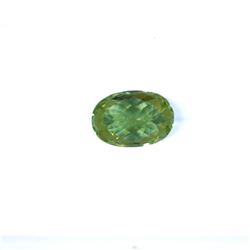 7.00 ct light green tourmaline oval cut
