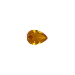 0.91 ct yellow tourmaline pear cut