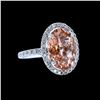 Image 2 : 5.44CT NATURAL  TOURMALINE 14K W/G RING