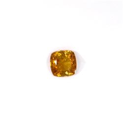 1.711 ct yellow tourmaline cushion cut