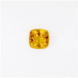 0.93 ct yellow tourmaline princess cut