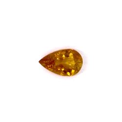 0.84 ct yellow tourmaline pear cut