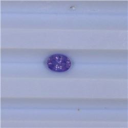 0.62 ct ceylon purple sapphire oval cut