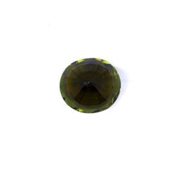 10.82 ct dark green tourmaline oval cut