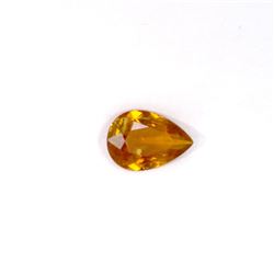 1.43 ct yellow tourmaline pear cut