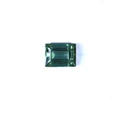 2.34 ct green tourmaline emerald cut