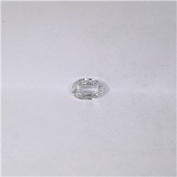 0.53 ct natural ceylon white sapphire oval cut