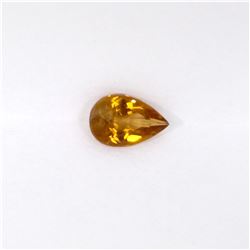 0.82 ct yellow tourmaline pear cut