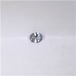 0.48 ct natural ceylon white sapphire oval cut