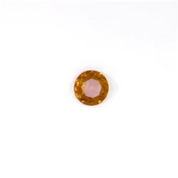 0.92 ct yellow tourmaline round cut