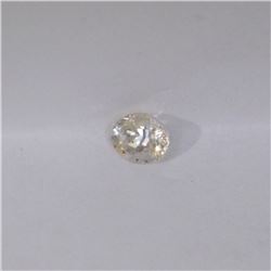 0.64 ct natural ceylon light yellow sapphire oval cut