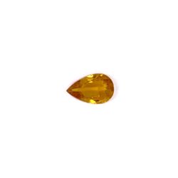 0.94 ct yellow tourmaline pear cut