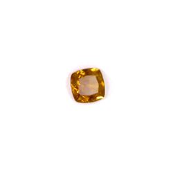 0.59 ct yellow tourmaline princess cut