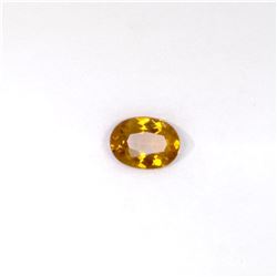 0.95 ct yellow tourmaline oval cut