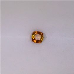 0.70 ct yellow tourmaline princess cut