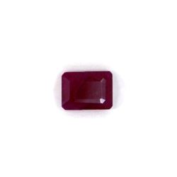 2.33 ct natural ruby emerald cut