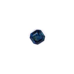 0.91 ct blue sapphire cushion cut