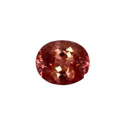 19.79 ct orange brown tourmaline oval cut