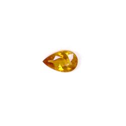0.73 ct yellow tourmaline pear cut