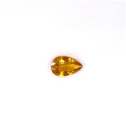 0.70 ct yellow tourmaline pear cut