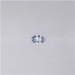 0.57 ct natural ceylon white sapphire oval cut