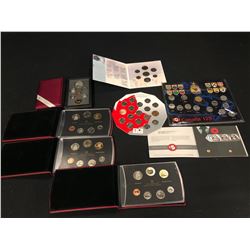 ASSORTED CANADIAN COMMEMORATIVE COIN SETS INC. PROVINCIAL QUARTER SET, REMEMBRANCE DAY SET, AND
