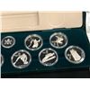 Image 7 : CANADIAN 1988 OLYMPICS STERLING SILVER COIN SET WITH COA, AND SMALL BOX
