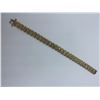 Image 1 : ONE 10KT YELLOW GOLD AND RHODIUM FINISH DIAMOND SET BRACELET.