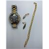 Image 1 : ONE 18KT YELLOW GOLD LINK STYLE BRACELET 21CM